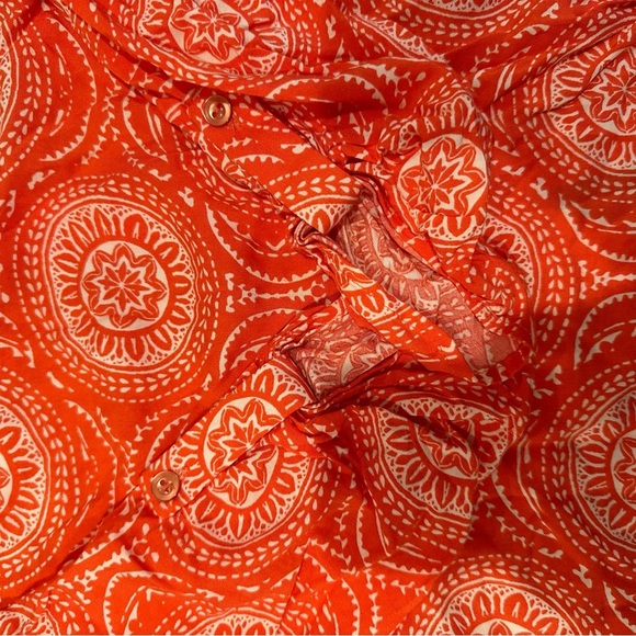 Pink Rose‎ Paisley Abstract Hi Low Blouse - Picture 2 of 8